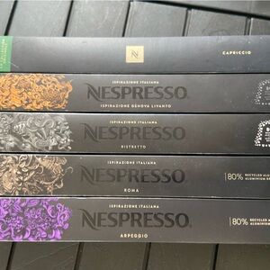 Nespresso Espresso Capsule Collection - Black, Gold, Silver, Purple